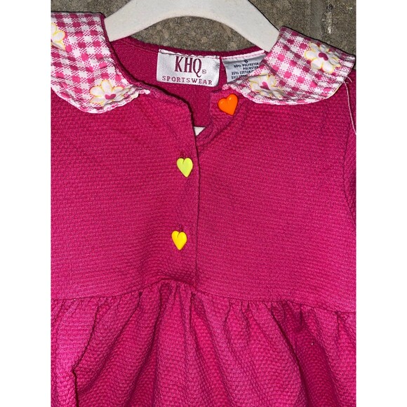 KHQ Sportswear Pink Dress ~ Size 6 Months - Picture 3 of 5